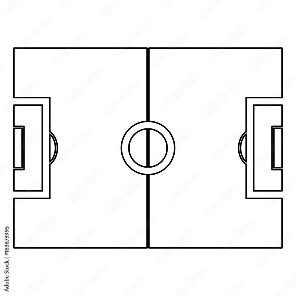 Soccer field icon . Soccer field icon .