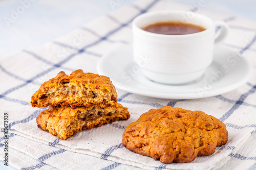 cookies, coffee and orange marmalade