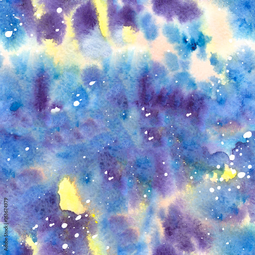 Art of watercolor stains of paint