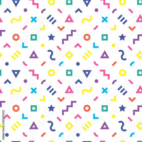 Retro geometric seamless pattern. 2.