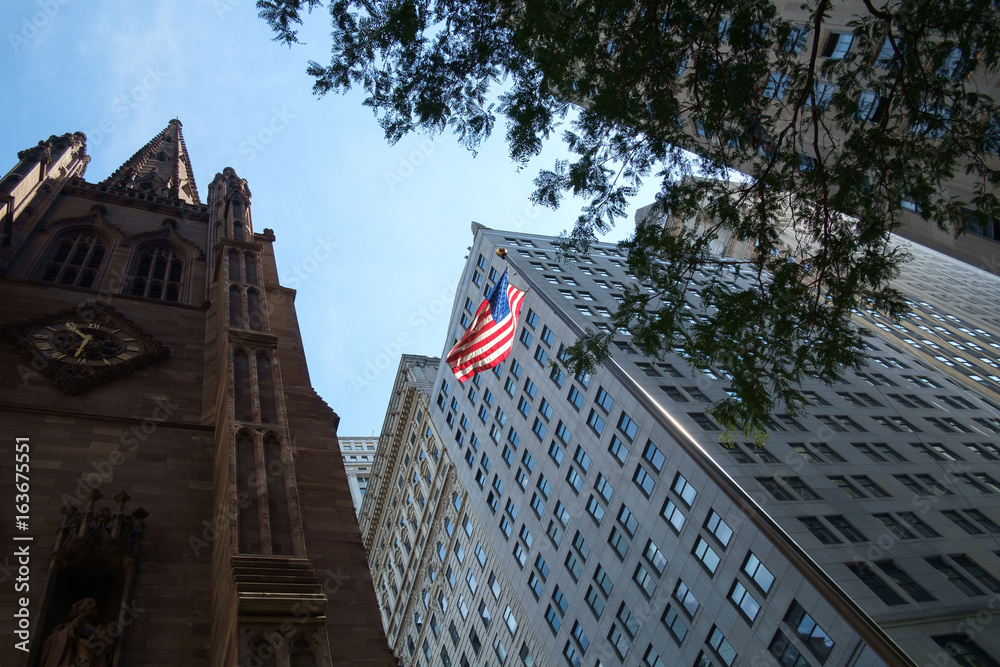 Down the Financial District of New York