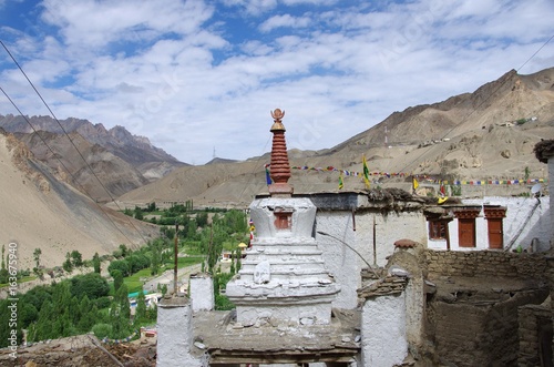 Stupa in Lamayuru in Ladakh, India