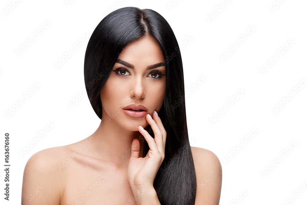 Beautiful Young Woman with Clean healthy hair Beautiful Young Woman with Clean healthy hair