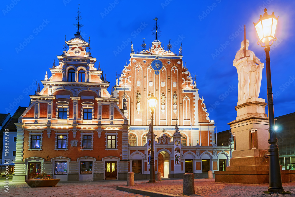 Town Hall Square in Riga, Latvia