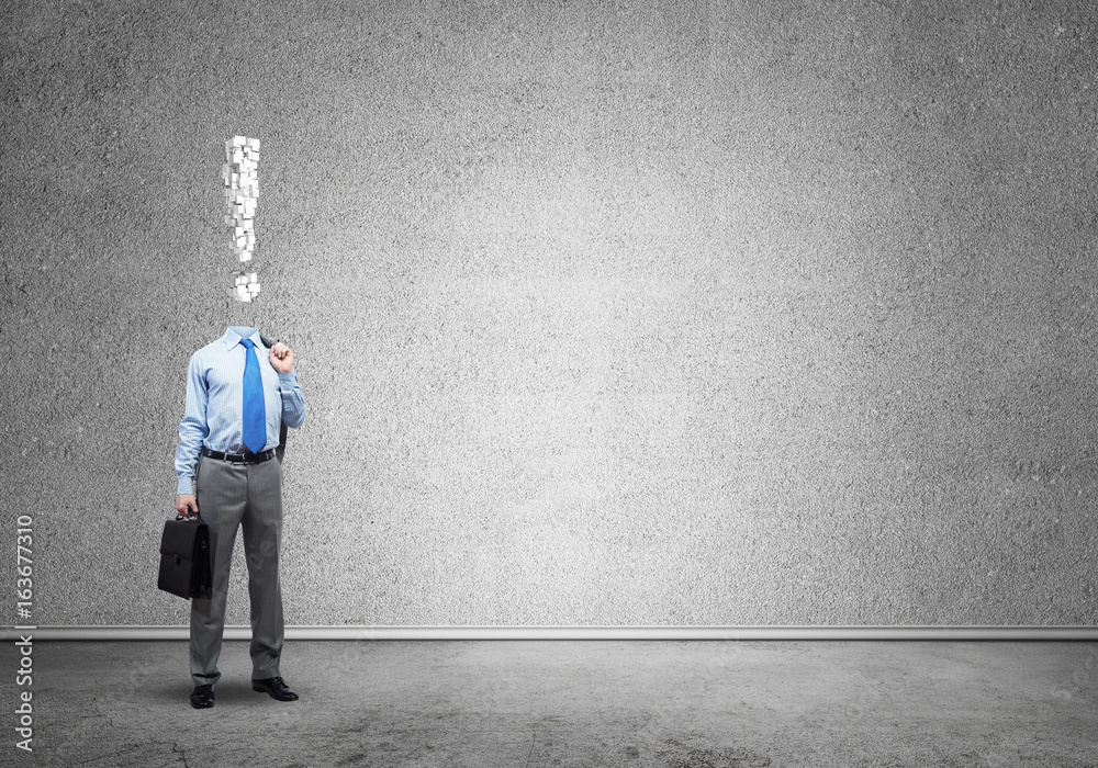 Obraz premium He is always thinking about money