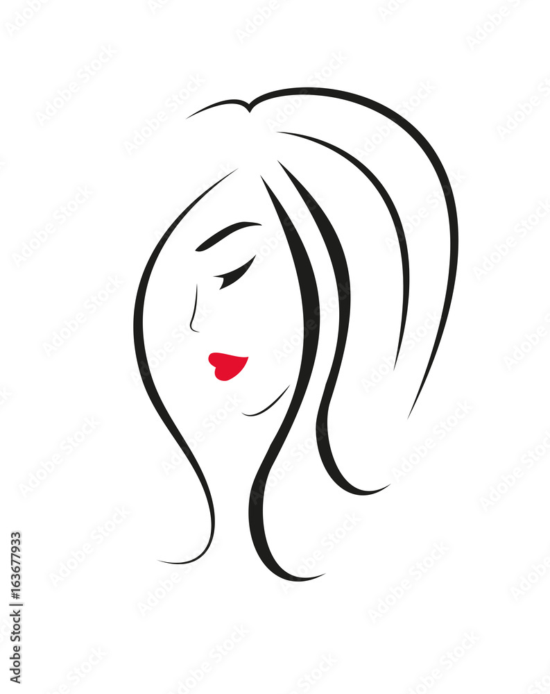 Beautiful Woman with Long hair