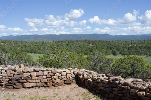Stacked Rock Wall at Pecos National Historical Park