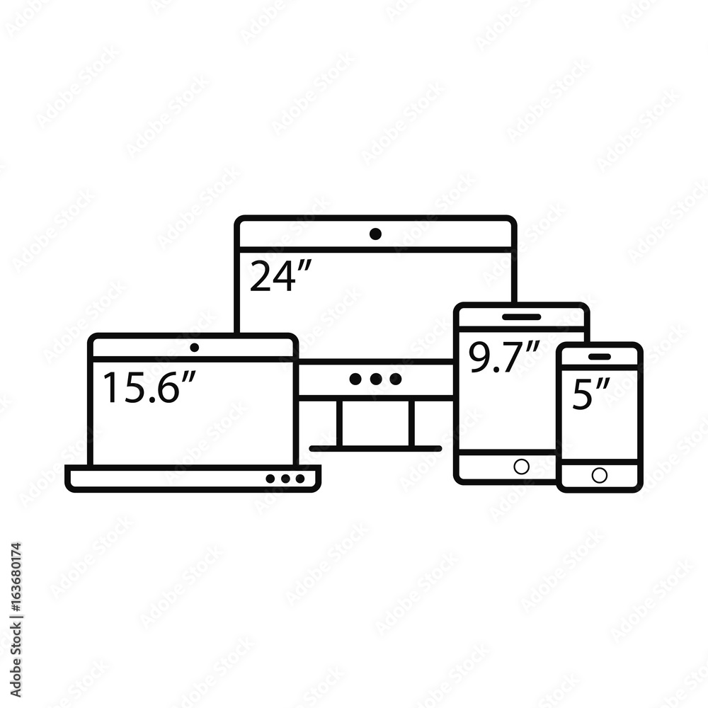 laptop and tablet and mobile phone templates set laptop and tablet and mobile phone templates set