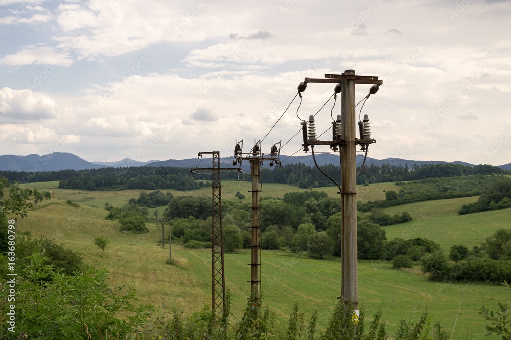 Electricity pylon. Slovakia