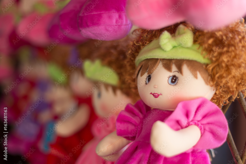 Fototapeta premium Wool doll, a perfect gift for a kid