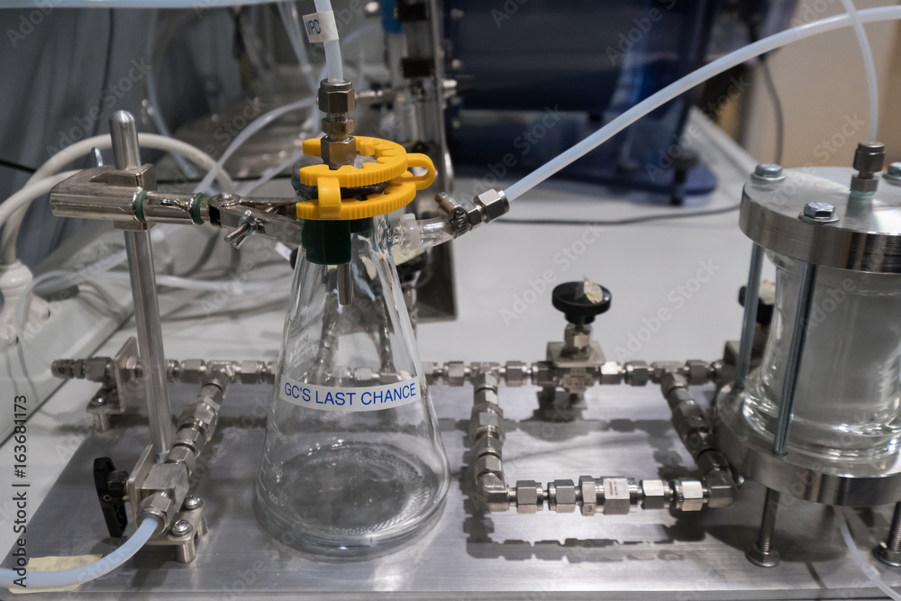 Scientific equipment in the new laboratory