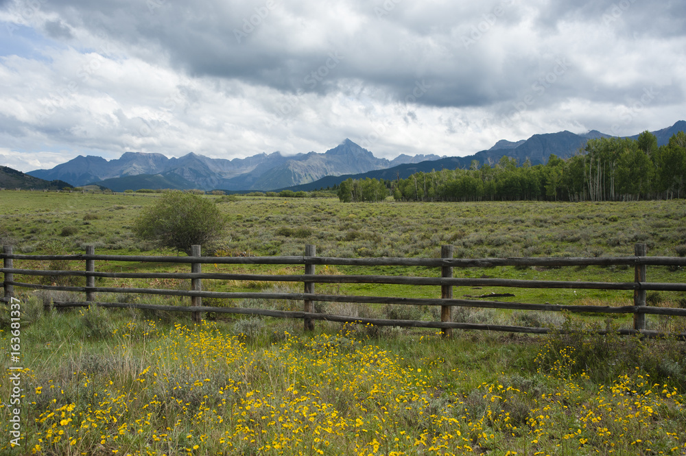 Fencing In Mount Sneffels and Dallas Divide