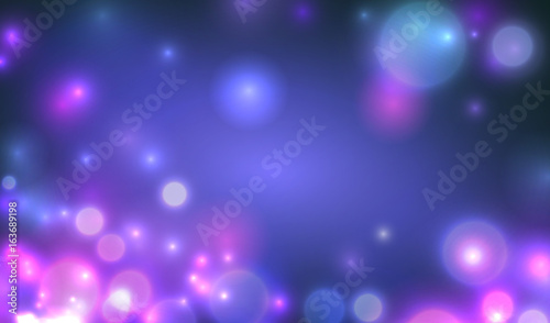 Vector illustration. Bokeh abstract lights background.