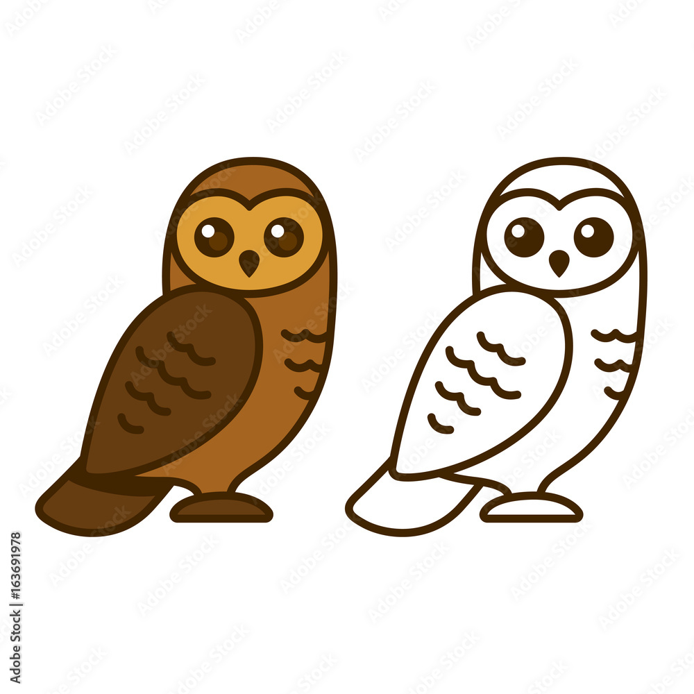 Cartoon owl drawing Cartoon owl drawing