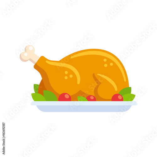 Roast turkey icon