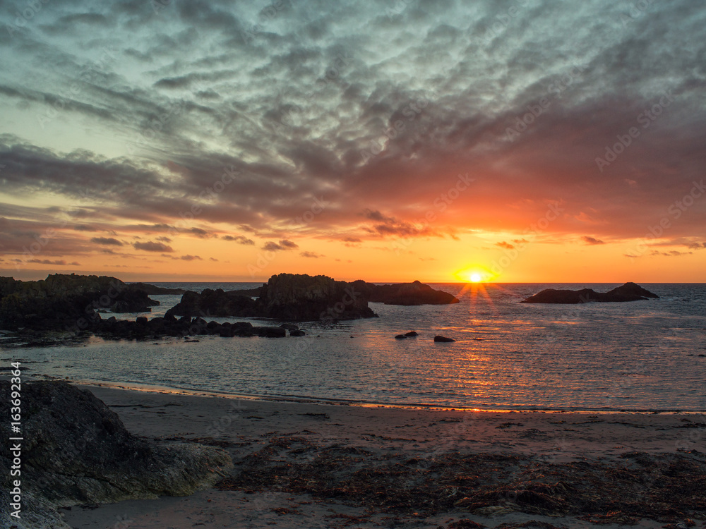 Fototapeta premium North coastline sunset,Northern Ireland