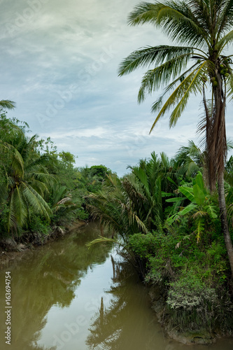 a narrow channel Mekong Delta Vietnam © rhzr
