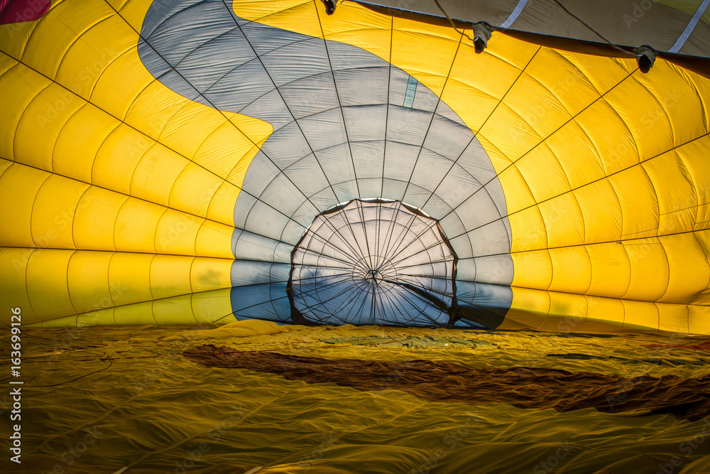 Fototapeta premium Intérieur de montgolfière