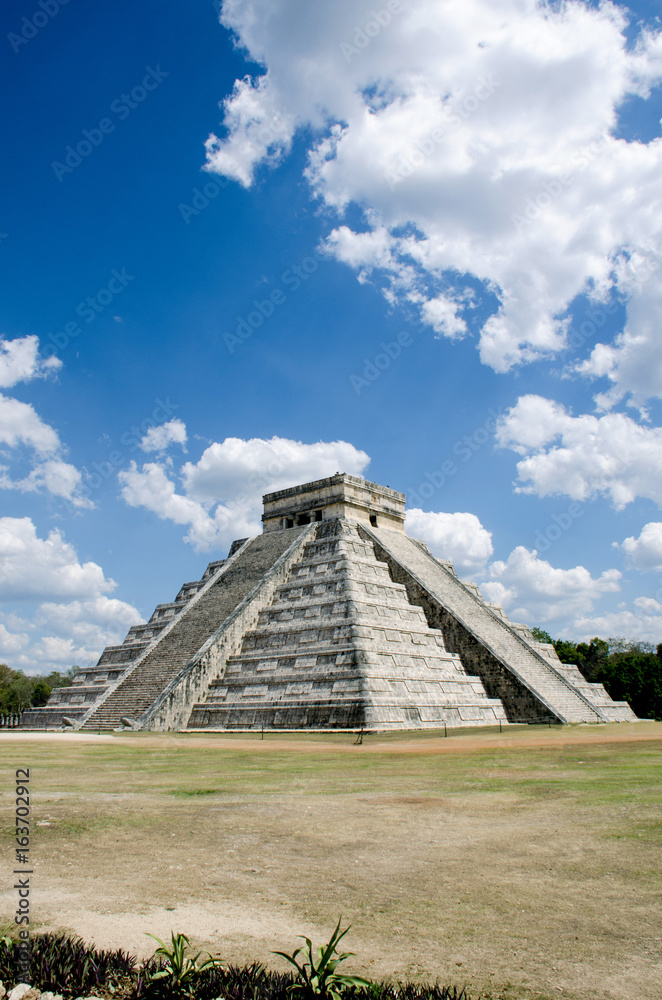 Kukulcan Castle at Chichen Itza, Mexico
