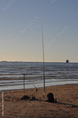 Angeln am Meer photo