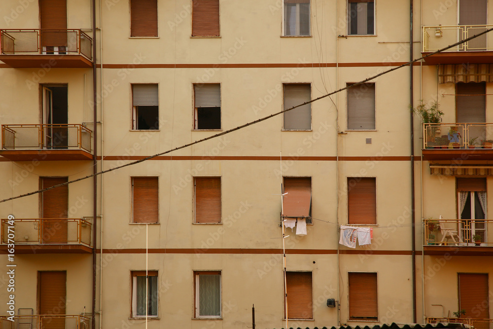 Typical mediterranean facade in Italy