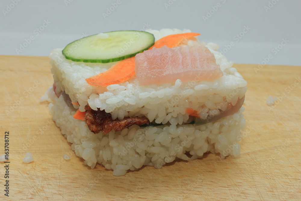 Japanese pressed sushi, Oshizushi Japanese pressed sushi, Oshizushi