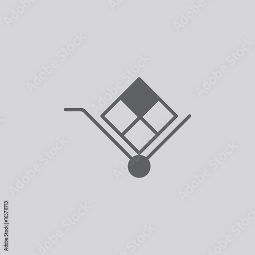 handcart vector icon