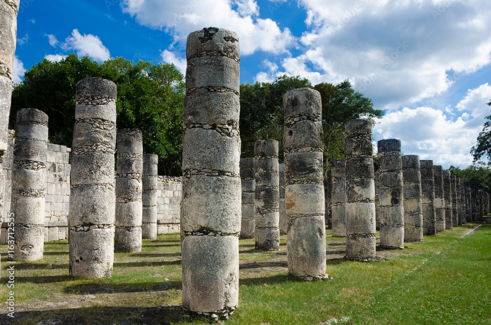 One Thousand Columns Group at Chichen Itza, Mexico