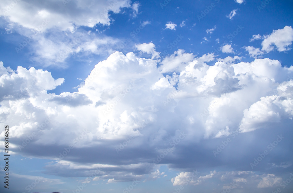 Clouds in the blue sky