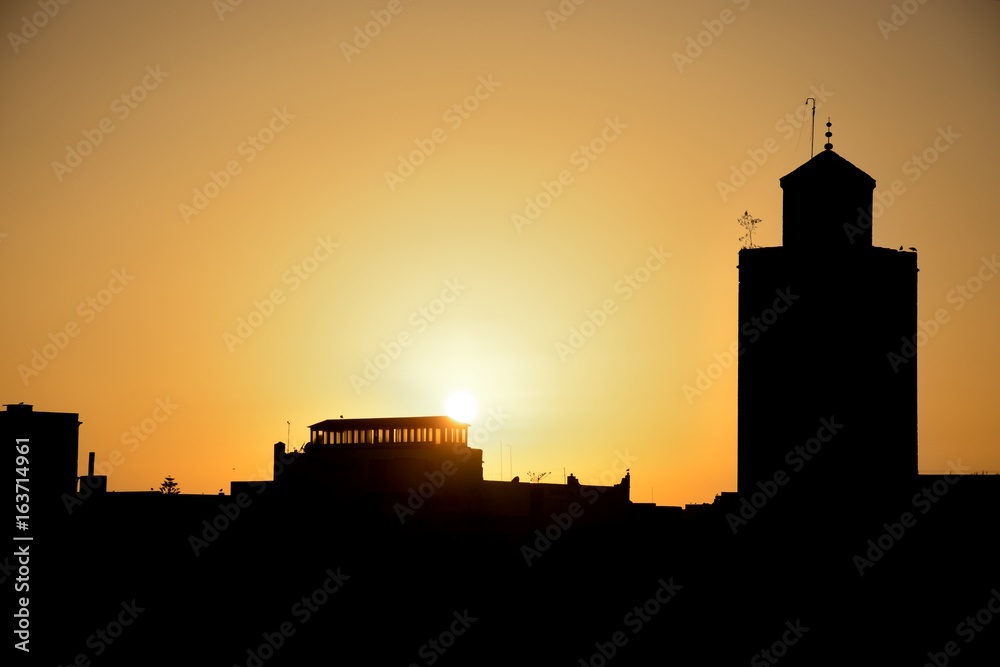 Maroc - Coucher de soleil sur Essaouira