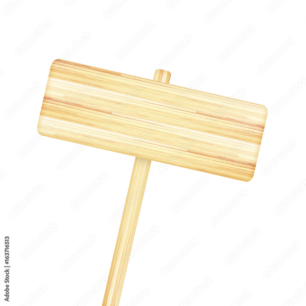 Wooden sign isolated on white background Wooden sign isolated on white background