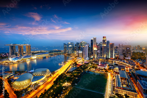 Singapore city skyline, Singapore's business district, Singapore photo