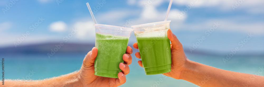 Green healthy juice smoothie in to go cup in Mexico. 17480762 Stock Photo  at Vecteezy