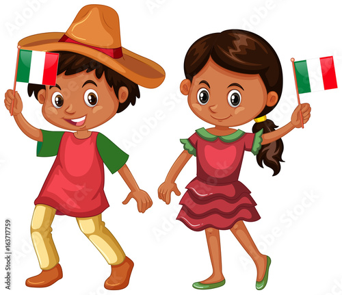 Boy and girl from Mexico