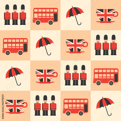 london vector pattern seamless