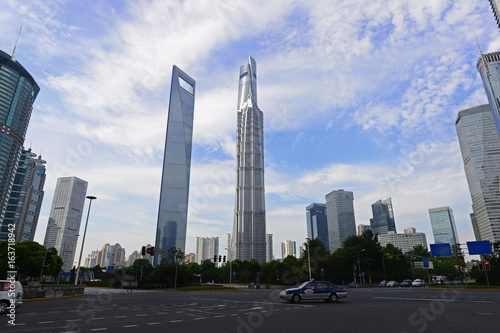 Shanghai world financial center skyscrapers