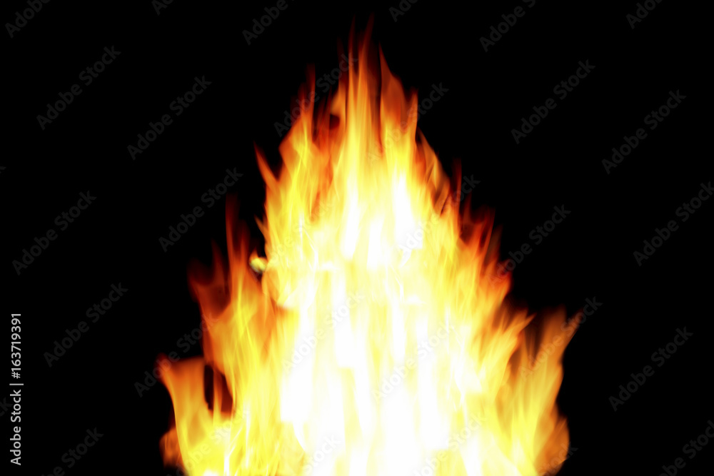 big burning fire for design