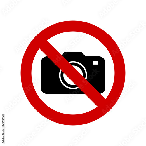 No camera no photo sign