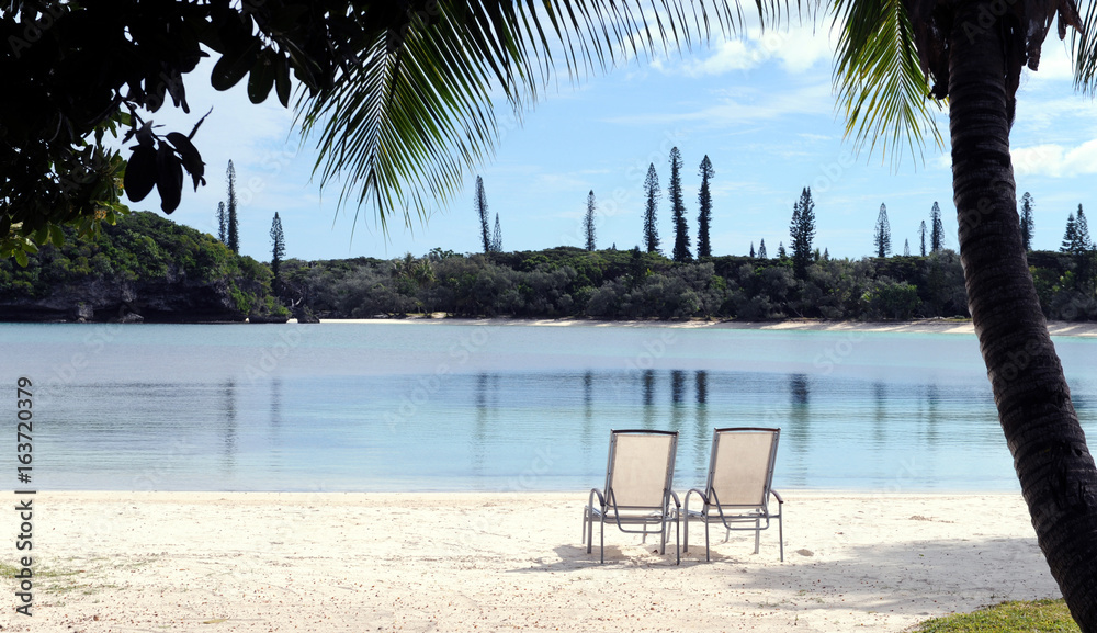 Beach on the Isle of Pines in New Caledonia