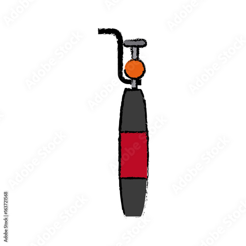 oxygen cylinder with manometer medical instrument