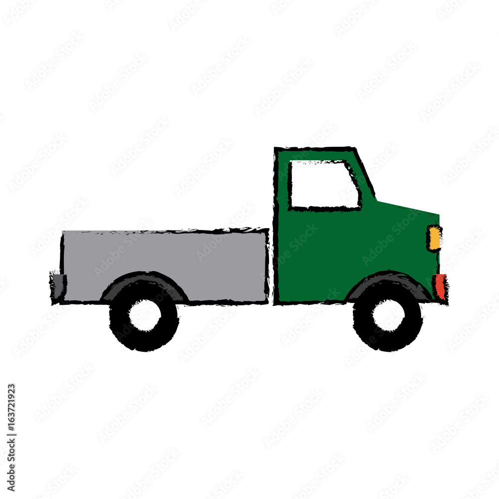 pickup truck delivery icon sign modern simple design