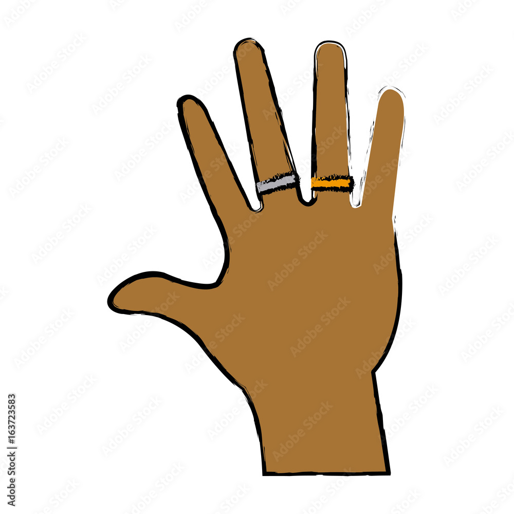 male palm hand with two rings adult image male palm hand with two rings adult image