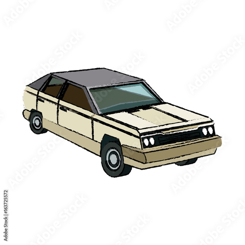 car coupe city transport vehicle icon