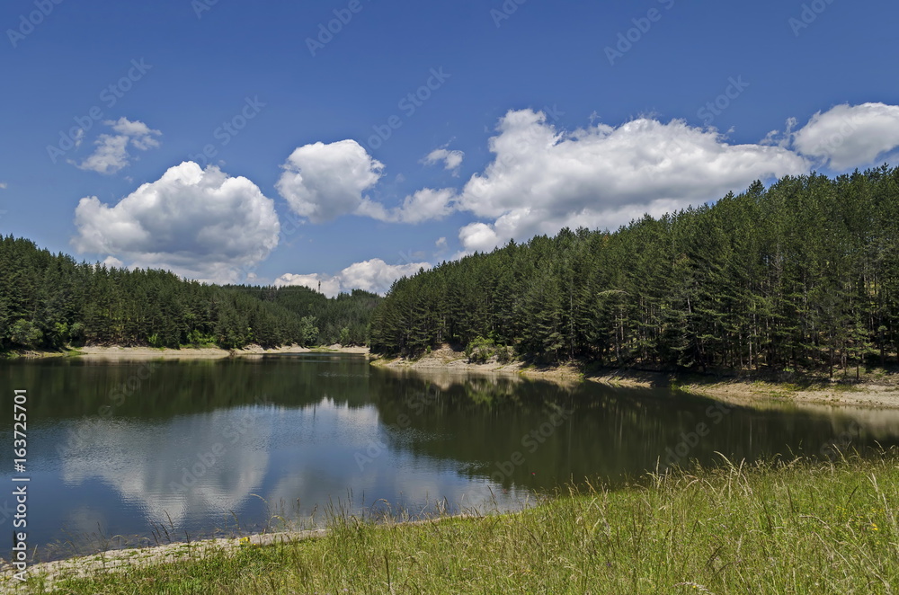 Alino dam in Plana mountain, Bulgaria