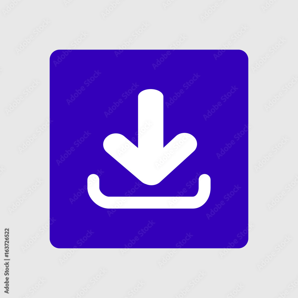 Download icon. Upload button. Flat design style. Download icon. Upload button. Flat design style.