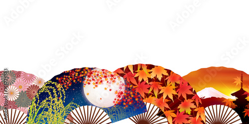 紅葉　秋　菊　背景