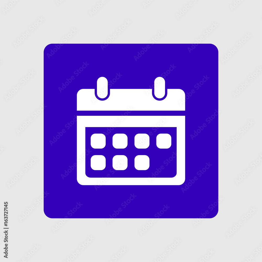 Vector calendar icon. Important dates sign. Flat design style. Vector calendar icon. Important dates sign. Flat design style.