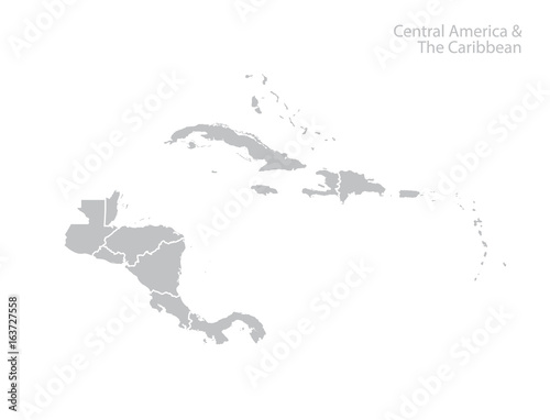 Central America and the Caribbean map