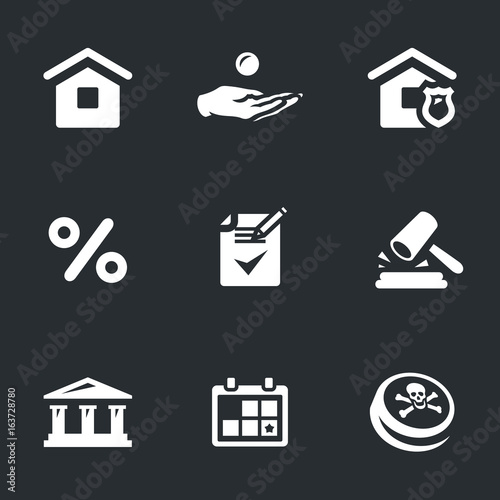 Vector Set of Mortgage Icons.