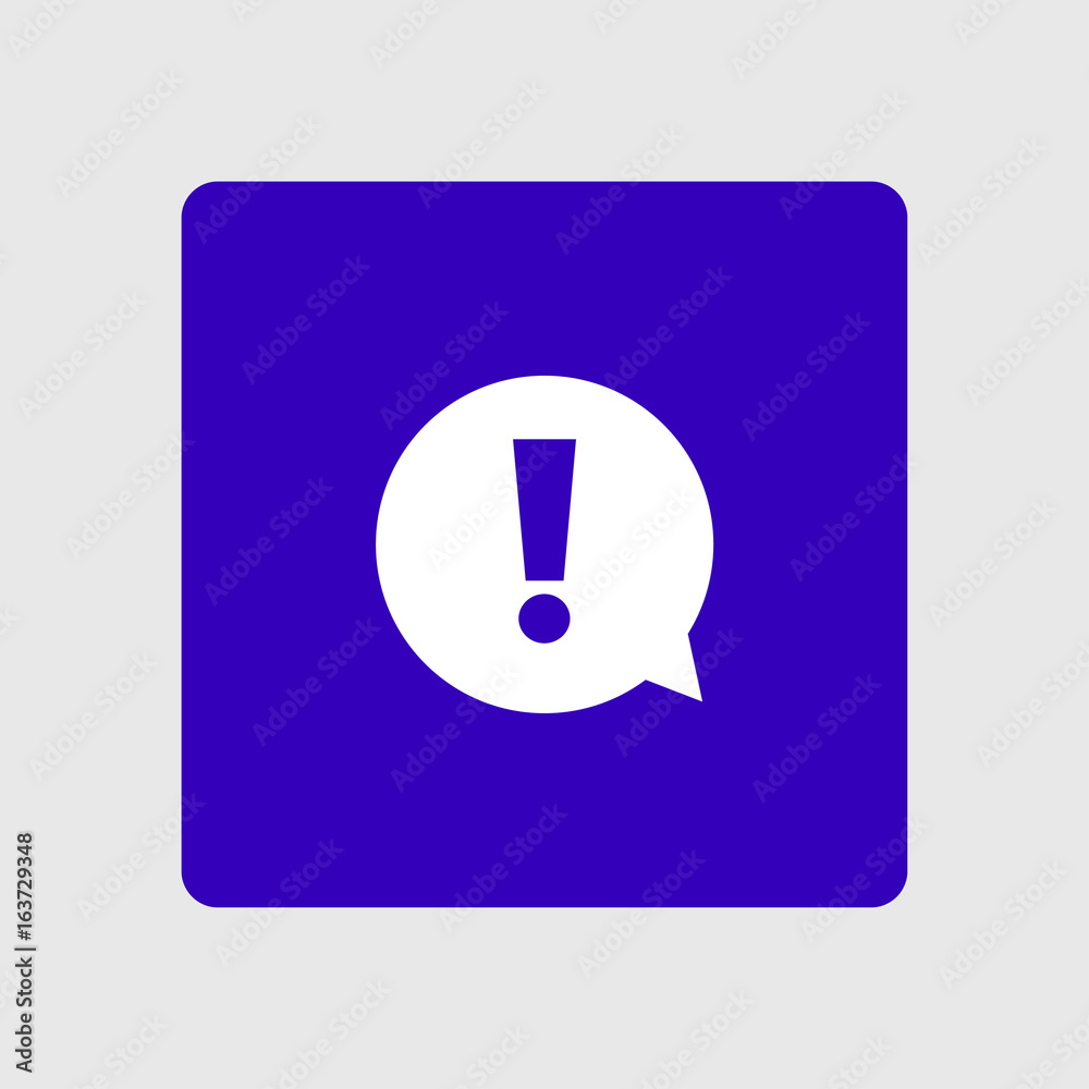 Exclamation mark. Hazard warning symbol. Flat design style. Vector. Exclamation mark. Hazard warning symbol. Flat design style. Vector.